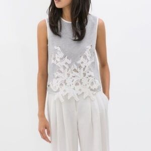 Zara Collection W&B Embroidered Cut puts Mesh